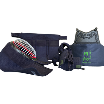 【日本剣道具製作所】日向BLACK 伝統的工芸品 防具セット