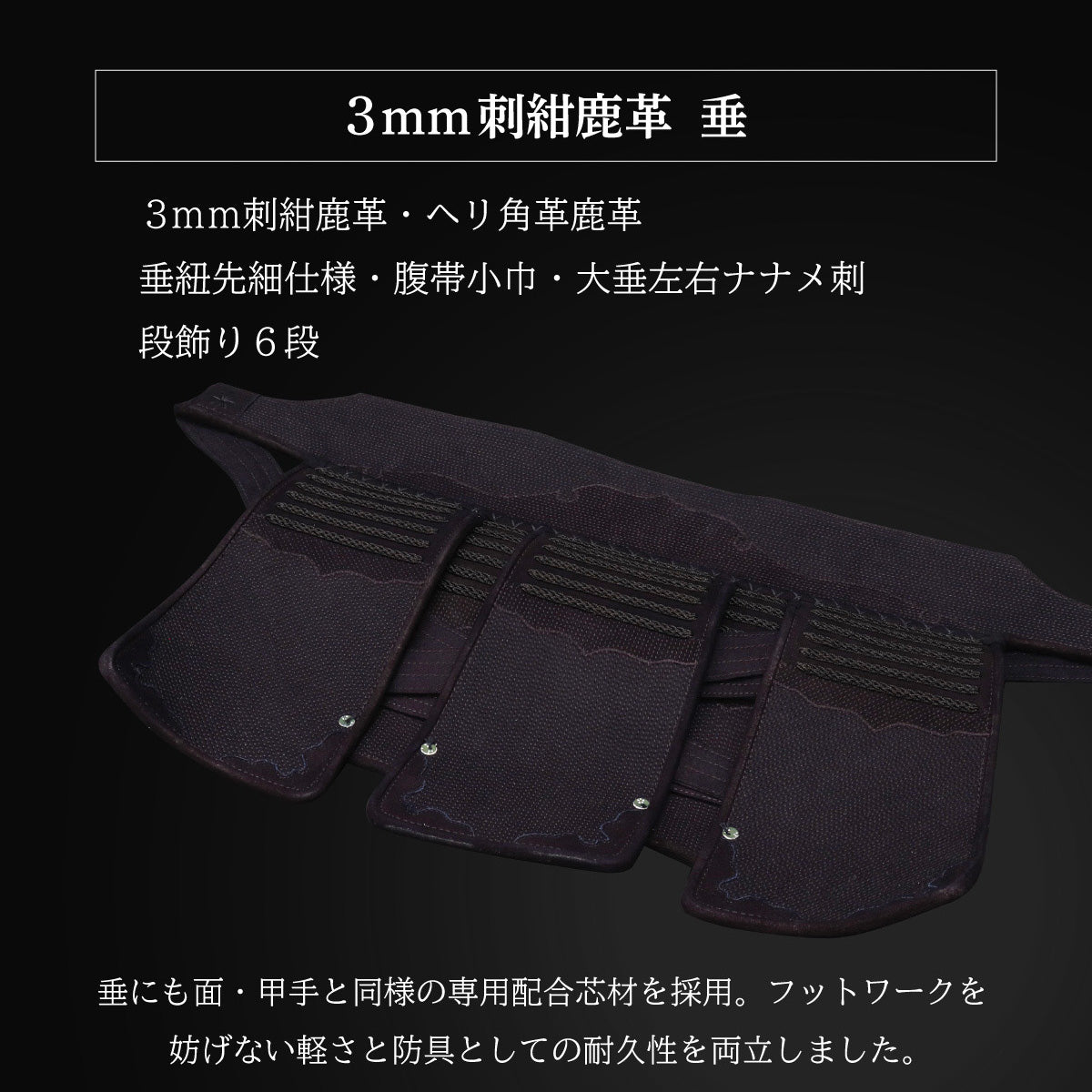 『A-1α MARK-X』 3mm紺革 剣道防具セット