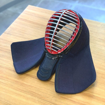 【西日本武道具】頂(黒) 6mm具の目刺 面単品 (幼年?一般)