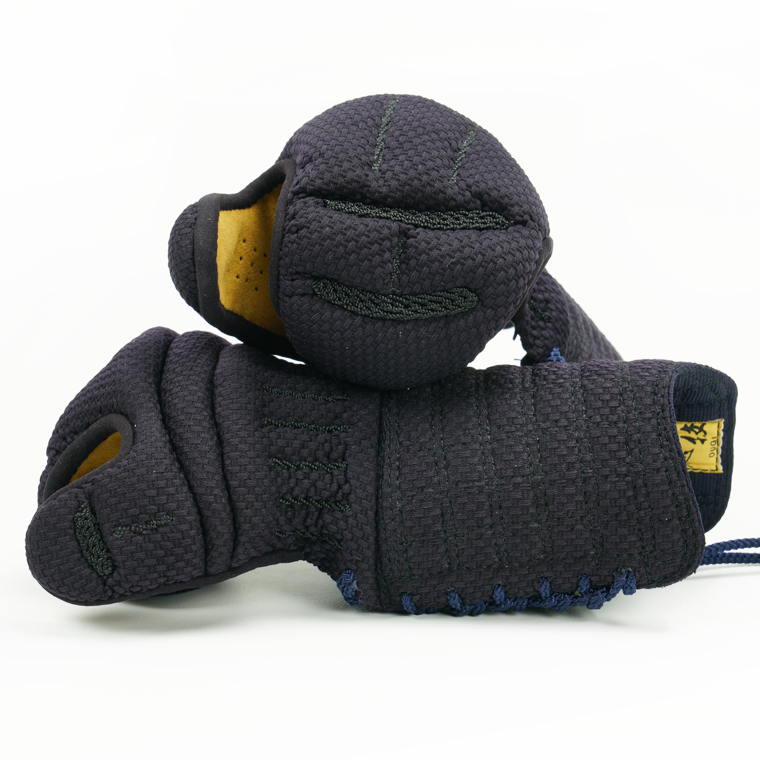 【武扇】  丸ごと洗える『應技』衝撃吸収 格子刺 甲手単品 (幼年〜特大まで)