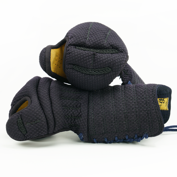 【武扇】  丸ごと洗える『應技』衝撃吸収 格子刺 甲手単品 (幼年〜特大まで)