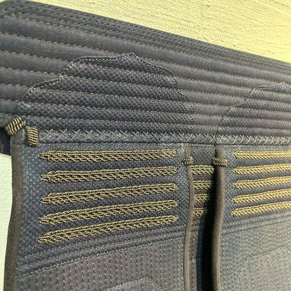 仙台ショールーム展示品 2/24掲載 Lサイズ【栄光武道具】銀蜻蛉 10mmミシン刺 垂単品