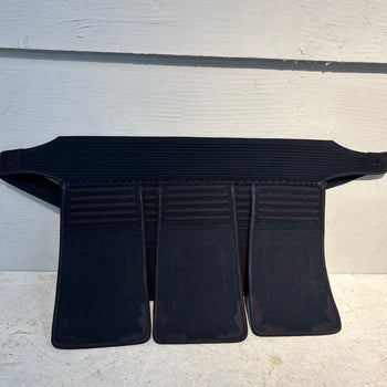 仙台ショールーム展示品 2/24掲載 Lサイズ【ミツボシ】天 アスリート 6mm織刺 ヘリ紺鹿革仕立 垂単品