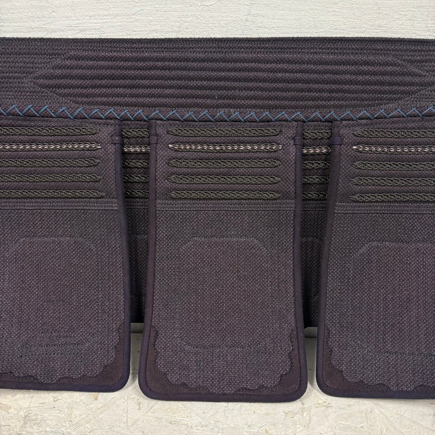 訳アリセール20%ＯＦＦ【日本剣道具製作所】日向(ひむか)伝統的工芸品 変化自在防具 垂単品　Mサイズ