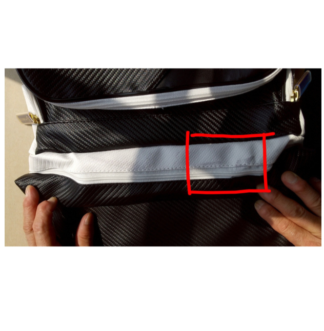 訳アリセール【松勘工業】冠 KENDO バックパック 防具袋　ホワイト