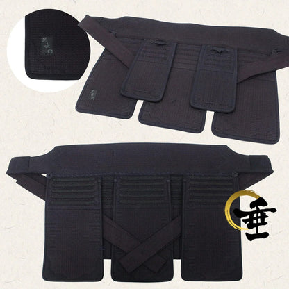 【西日本武道具】黒無幻  実戦織刺 防具一式（中学・高校・一般）特大あり