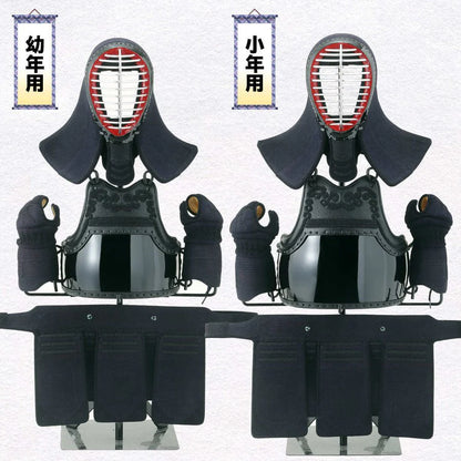 10000円均一セール【西日本武道具】頂(黒) 6mm刺 甲手単品 (幼年-一般)