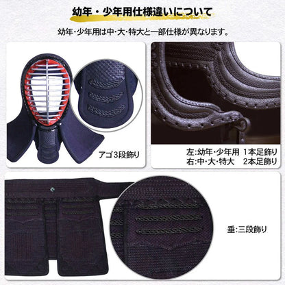20000円均一セール【西日本武道具】頂(黒) 6mm具の目刺 面単品 (幼年－一般)