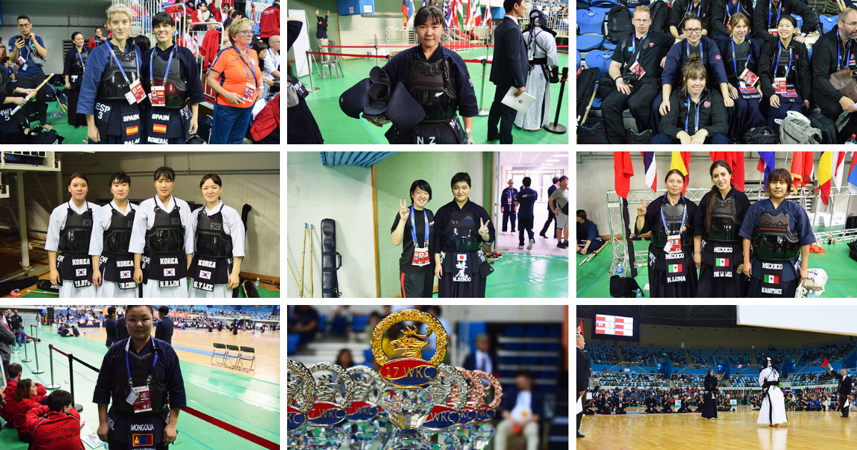 大会2日目 女子選手のオフショット コメント 第17回世界剣道選手権