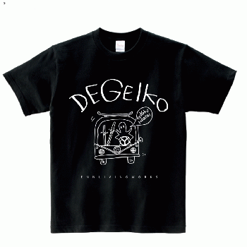【ENN】 "DEGEIKO" T-SHIRTS(ブラック) サイズM