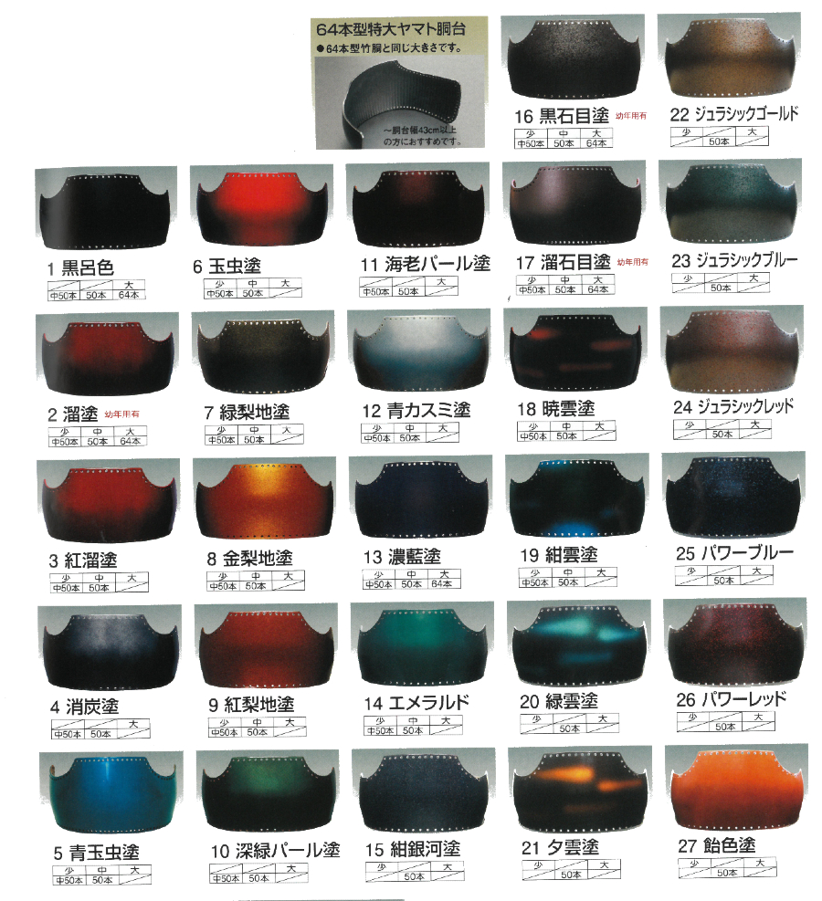本雲ゴバン 紺クラリーノ胸 50本型強化樹脂胴(松勘工業) | BUSHIZO